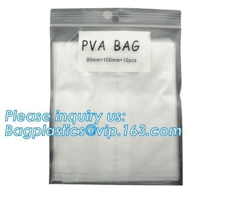 Los bolsos plásticos solubles en agua del lavadero de PEVA, reciclan el bolso, bolso soluble soluble en agua frío de las bolsas de plástico PVA