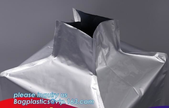 El papel de aluminio, trazador de líneas empaqueta el tipo cúbico trazador de líneas de IBC, almacenamiento No-peligroso de los líquidos, bolso cúbico de Flexi de la forma