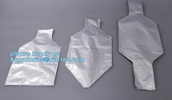El papel de aluminio, trazador de líneas empaqueta el tipo cúbico trazador de líneas de IBC, almacenamiento No-peligroso de los líquidos, bolso cúbico de Flexi de la forma