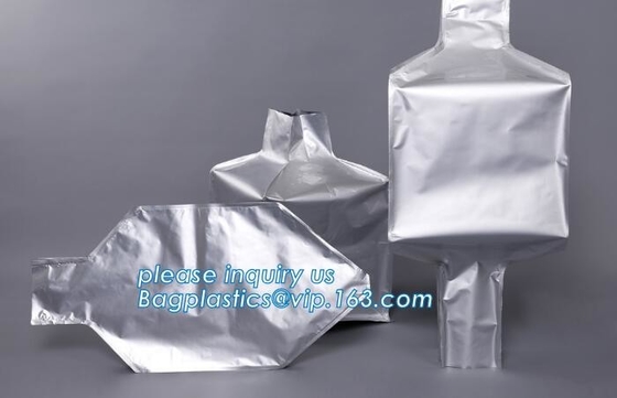 El papel de aluminio, trazador de líneas empaqueta el tipo cúbico trazador de líneas de IBC, almacenamiento No-peligroso de los líquidos, bolso cúbico de Flexi de la forma
