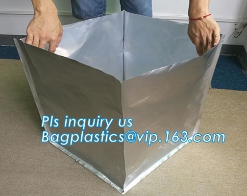 El papel de aluminio, trazador de líneas empaqueta el tipo cúbico trazador de líneas de IBC, almacenamiento No-peligroso de los líquidos, bolso cúbico de Flexi de la forma