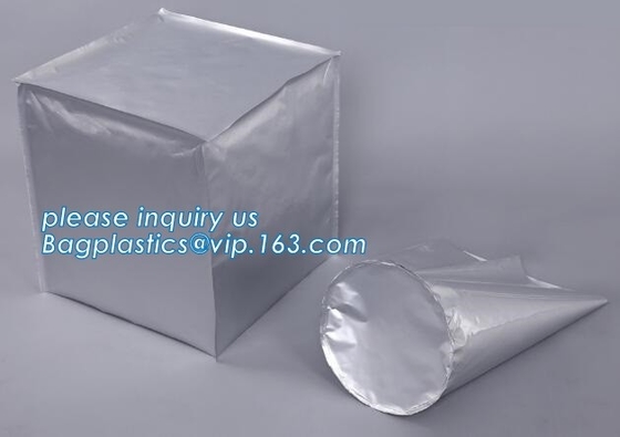 El papel de aluminio, trazador de líneas empaqueta el tipo cúbico trazador de líneas de IBC, almacenamiento No-peligroso de los líquidos, bolso cúbico de Flexi de la forma