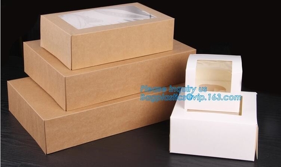 Caja de los tallarines, embalaje disponible de la ensalada, fiambrera de papel de Kraft, fiambrera de papel de encargo disponible de Kraft