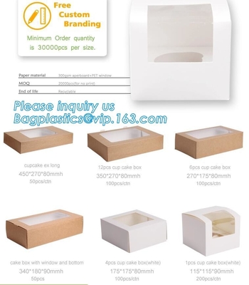 Caja de los tallarines, embalaje disponible de la ensalada, fiambrera de papel de Kraft, fiambrera de papel de encargo disponible de Kraft