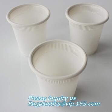 Tazas de café biodegradables amistosas abonablees del bagazo de la taza 8/12oz Eco de la caña de azúcar, pulpa del bagazo de la caña de azúcar