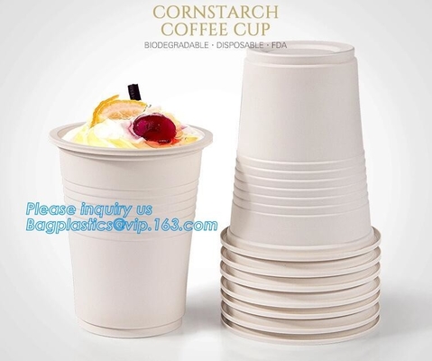 Tazas de café biodegradables amistosas abonablees del bagazo de la taza 8/12oz Eco de la caña de azúcar, pulpa del bagazo de la caña de azúcar