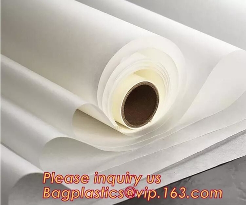 Rollo del papel de pergamino, rollo de papel que cuece del cortador de la diapositiva para cocinar, asación, impermeable a la grasa, papel del abrigo, cocinero