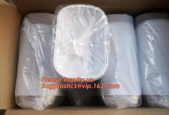 Rectángulo formado, cacerola disponible del papel de aluminio, envases de comida para llevar, taza de Aireline de la torta de la hoja