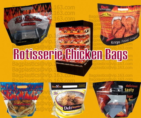 BOLSOS DEL POLLO DEL ROTISSERIE, BOLSA DE MIRCOWAVE, BOLSO CALIENTE DE LA CARNE ASADA, LEGUMBRE DE FRUTA FRESCA QUE EMPAQUETA, CEREZA PAC