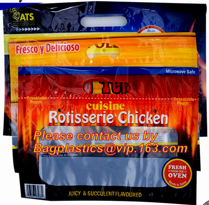 BOLSOS DEL POLLO DEL ROTISSERIE, BOLSA DE MIRCOWAVE, BOLSO CALIENTE DE LA CARNE ASADA, LEGUMBRE DE FRUTA FRESCA QUE EMPAQUETA, CEREZA PAC