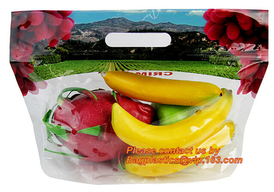 Bolsillo con cremallera, paquete vegetal, impresión de capa ULTRAVIOLETA Doypack, acondicionamiento de los alimentos, paquete Zip lockk del almacenamiento del resbalador de la fruta