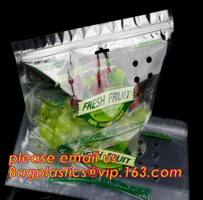 Bolsillo con cremallera, paquete vegetal, impresión de capa ULTRAVIOLETA Doypack, acondicionamiento de los alimentos, paquete Zip lockk del almacenamiento del resbalador de la fruta