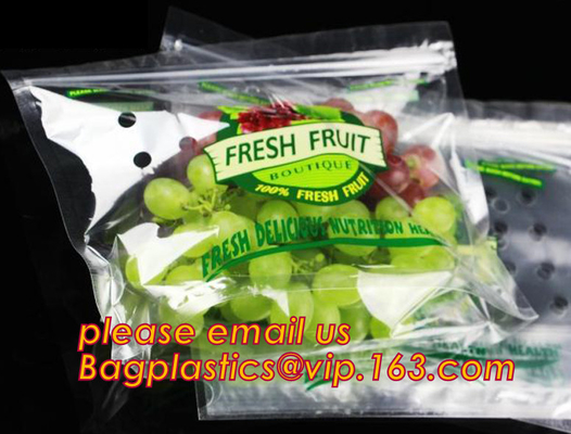 Bolsillo con cremallera, paquete vegetal, impresión de capa ULTRAVIOLETA Doypack, acondicionamiento de los alimentos, paquete Zip lockk del almacenamiento del resbalador de la fruta