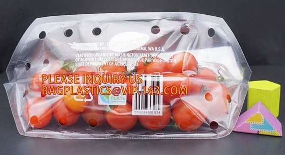 Eco amistoso, legumbre de frutas que se puede volver a sellar, acondicionamiento de los alimentos, bolso biodegradable de la película de poliéster de la nuez de los frutos secos de la hoja