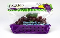 Bolso del respiradero para la fruta y verdura, la fruta y el bolso transparente vegetal, bolsa a prueba de humedad, antiniebla de la fruta