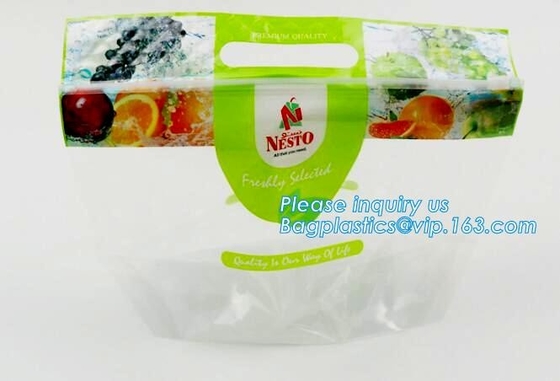 Soporte del Zip lockk de Empaque Alimentos encima del bolso seco de empaquetado del acondicionamiento de los alimentos de los frutos secos del mango del bolso de la nuez plástica del bocado