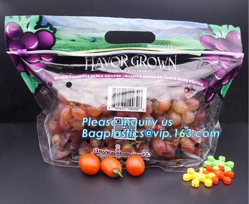Soporte del Zip lockk de Empaque Alimentos encima del bolso seco de empaquetado del acondicionamiento de los alimentos de los frutos secos del mango del bolso de la nuez plástica del bocado