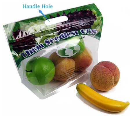 Soporte del Zip lockk de Empaque Alimentos encima del bolso seco de empaquetado del acondicionamiento de los alimentos de los frutos secos del mango del bolso de la nuez plástica del bocado
