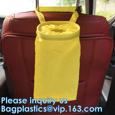 El bolso de la ejecución de la basura del coche, almacenamiento embolsa el compartimiento de basura hermético del coche de Collapsible Portable Waterproof del organizador