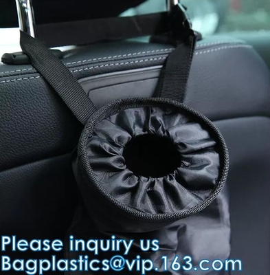 El bolso de la ejecución de la basura del coche, almacenamiento embolsa el compartimiento de basura hermético del coche de Collapsible Portable Waterproof del organizador