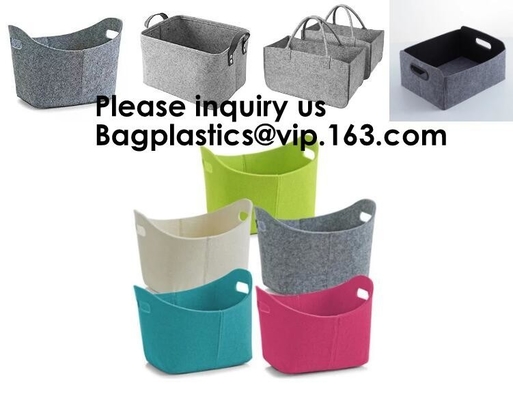 Las compras reutilizables de Eco de los bolsos de ultramarinos empaquetan grande hecho por la producción sentida de la tela empaquetan el viaje elegante Tote Bag Gray