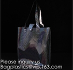 Brillo Tote Bag Pvc Holographic Bag, arco iris del vinilo, totalizador que nada del bolso de la manija del laser de la playa