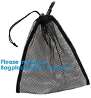 Mesh Beach Bags Totes, bolsillos de la extra grande, petate grande de gran tamaño, bolsos netos, bolsillos de la producción del ultramarinos