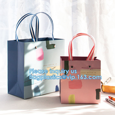 Bolsos que hacen compras de lujo, huéspedes de la boda de la tienda del negocio de la ropa de Matte Modern Embossed Birthday Merchandise