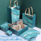 Bolso de papel con las manijas, bolso del banquete de boda, tamaño del regalo del ramo del XL de la bolsa de papel de cuadrado, envolviendo bolsos, cajas de regalo