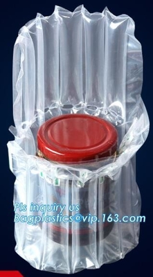 Los bolsos inflados del protector de la botella de vino, envuelven el transporte de cristal del viaje, columna llenada aire, el amortiguar hermético