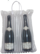 Los bolsos inflados del protector de la botella de vino, envuelven el transporte de cristal del viaje, columna llenada aire, el amortiguar hermético