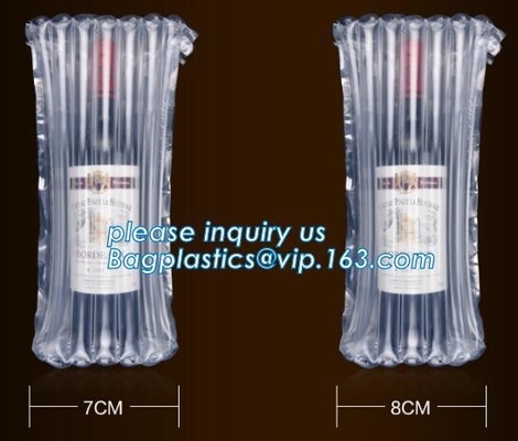 Los bolsos inflados del protector de la botella de vino, envuelven el transporte de cristal del viaje, columna llenada aire, el amortiguar hermético