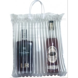 Los bolsos inflados del protector de la botella de vino, envuelven el transporte de cristal del viaje, columna llenada aire, el amortiguar hermético