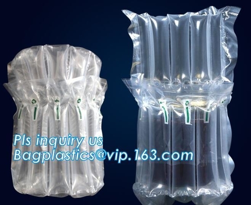 Los bolsos inflados del protector de la botella de vino, envuelven el transporte de cristal del viaje, columna llenada aire, el amortiguar hermético