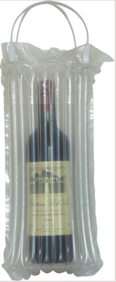 Los bolsos inflados del protector de la botella de vino, envuelven el transporte de cristal del viaje, columna llenada aire, el amortiguar hermético