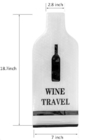 El protector reutilizable de la botella de vino, amortiguador de la burbuja de aire, caja de la manga del viaje, impacto hermético de la seguridad resiste
