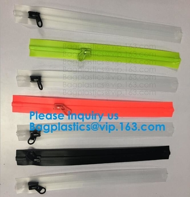Prenda impermeable, cremallera convexa hermética del resbalador de Concavo, sello de la cremallera del reborde, cremallera del hueso, sello de goma, cremallera hermética