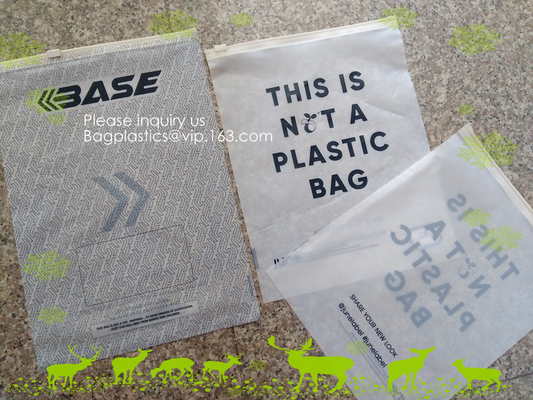 Bolsos abonablees, bolsos de empaquetado que se puede volver a sellar Zip lockk biodegradables, bolsos de encargo del PLA de Zip lockking PBAT