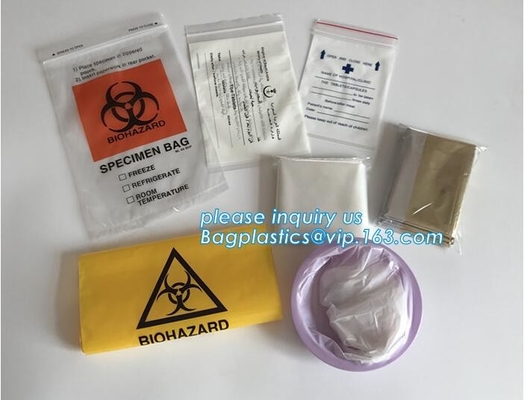 Bolsos médicos biodegradables de la píldora, bolso de la farmacia de la cremallera, bolsa de la píldora del sello del apretón, medicina, píldoras, empaquetado de las drogas