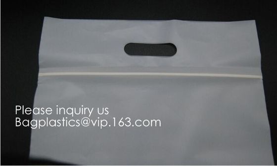 Bolso Zip lockk de la cremallera del bolso de la historieta doble abonable biodegradable del Ldpe con el logotipo, los zapatos y la ropa, ROPA
