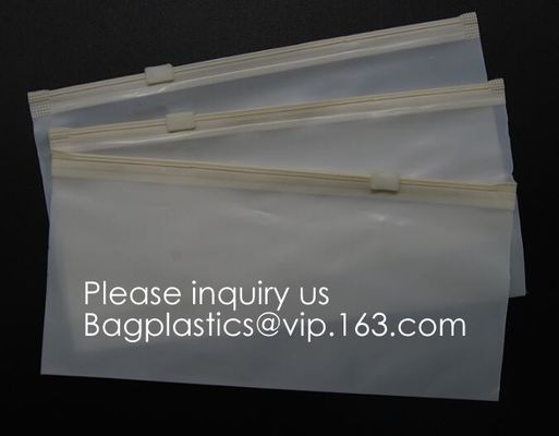 Bolso Zip lockk de la cremallera del bolso de la historieta doble abonable biodegradable del Ldpe con el logotipo, los zapatos y la ropa, ROPA