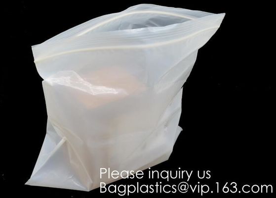 Bolso Zip lockk de la cremallera del bolso de la historieta doble abonable biodegradable del Ldpe con el logotipo, los zapatos y la ropa, ROPA
