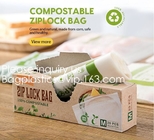 Bolso Ziplock de la cremallera del bolso de la historieta doble abonable biodegradable del Ldpe con el logotipo, los zapatos y la ropa, ROPA
