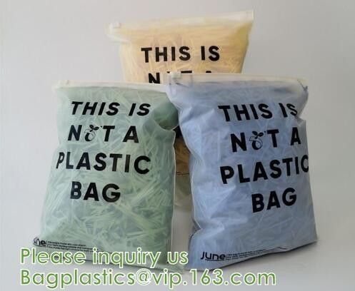 Empaquetado appreal biodegradable, ropa interior abonable de la cremallera del almidón de maíz del Pla, ropa, piel, ropa