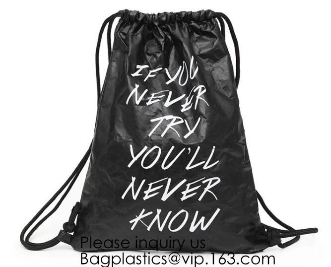 Mochila - Bolsa Tyvek Bolsa De Papel, Bolsa Tyvek Impermeable Para Gimnasio O Viajes, Bolsillo Interior Con Cremallera