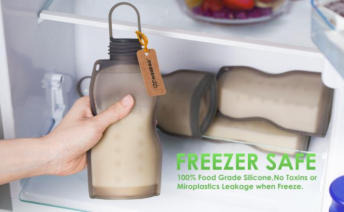 Bolsos herméticos de la bolsa, bolsos de la bolsa del resbalador, bolsos de la bolsa de la cremallera, almacenamiento de la leche materna, bombeo, congelando 0