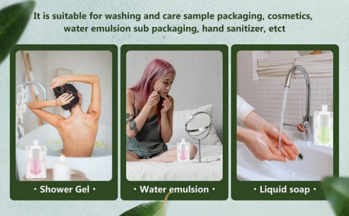 El almacenamiento de la cubierta, se levanta la bolsa del canalón, desinfectante de la mano, champú de la loción, botellas del líquido del maquillaje, bolso del viaje 1