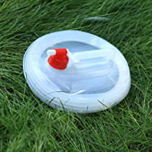 Jarro portátil del almacenamiento del agua, portador de agua, cantina plegable, el caminar que acampa de la BARBACOA del aire libre 4