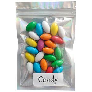 Huela los bolsos de Mylar de la prueba, pequeños bolsos Zip lockk de la hoja, favor de la Navidad de Halloween, bolsa Slidelock de la hoja 2