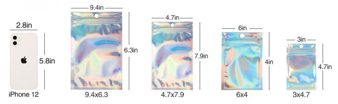 Bolsa Zip lockk que se puede volver a sellar, bolsos de Mylar, bolsos que se puede volver a sellar de la prueba del olor, bolso de la bolsa del papel de aluminio 1